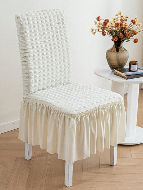 1pc/4pcs Tulle Chair Cover, Soft, Elegant, Dust-Proof, High Elasticity Chair Slipcover, Suitable For Dining Room, Living Room, Hotel And Other Occasions, Reusable, Multiple Colors Available